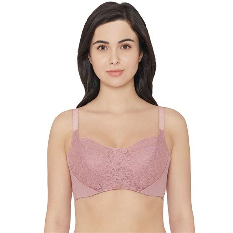 Buy Moselle Padded Wired Full Cup Bridal Wear Full Coverage Lace Bra Purple Online Wacoal India