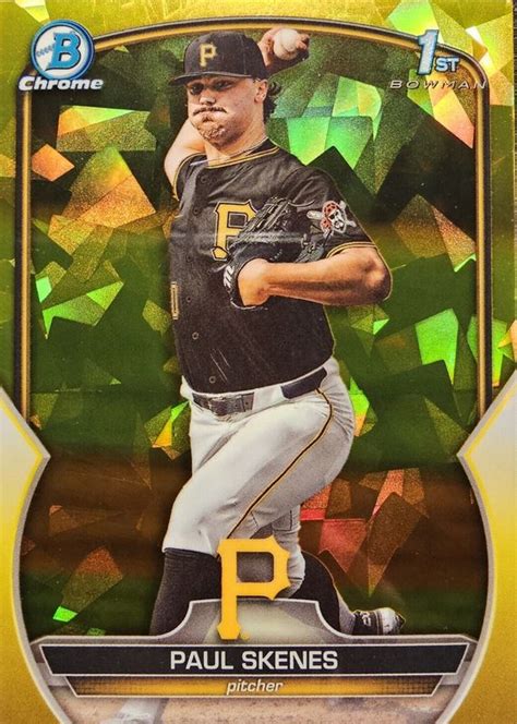 Paul Skenes 2023 Bowman Draft Sapphire Edition BDC 14 Chrome Yellow