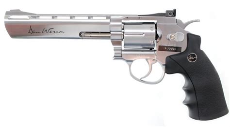 Air Revolver Asg Dan Wesson 6 Silver For 4 5mm Pellets