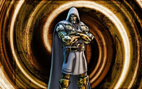 God Emperor Doom Yellow Grunge Background Fortnite Vortex Fortnite Characters God Emperor