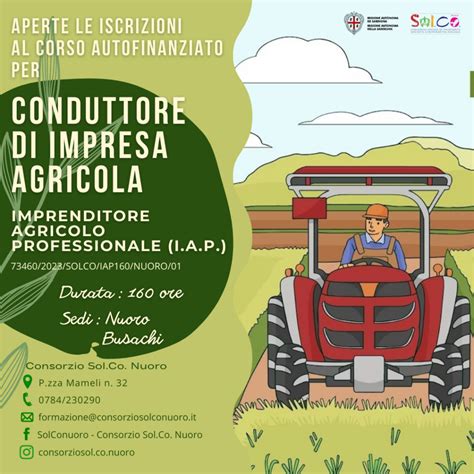 Corso Per Conduttore Di Impresa Agricola Consorzio Sociale Di