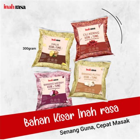 INAH RASA BAHAN KISAR BLEND TUMIS HALIA KISAR BAWANG PUTIH KISAR BAWANG