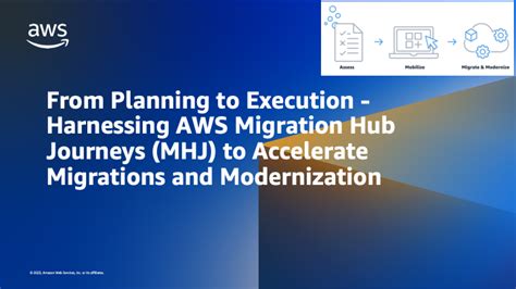 From Planning To Execution Harnessing Aws Migration Hub Journeys To Accelerate Migrations And