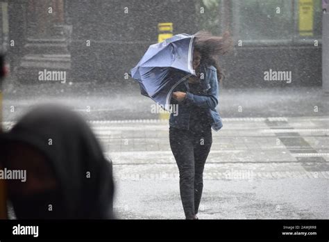 Rainy And Windy Sydney Stock Photo Alamy