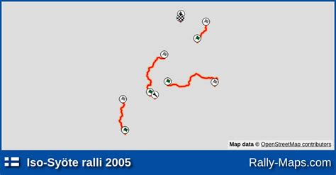 Streckenverlauf Iso Syöte ralli 2005 RallyeKarte de