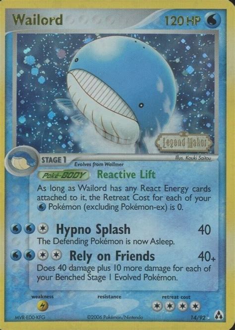 Wailord Ex Legend Maker Reverse Holo Price Guide Sports