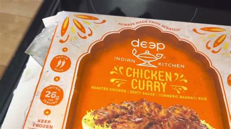 Deep Indian Kitchen Chicken Curry Frozen Microwaveable Wal Mart Meal Deep Indian Chicken