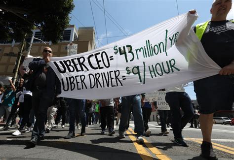 Uber Drivers Strike Protest Ahead Of Companys Ipo