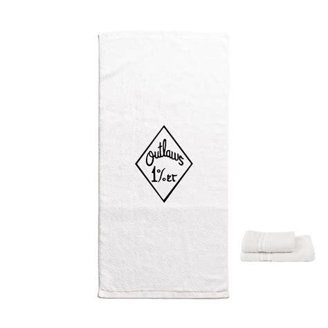 Embroided Aoa Er Towel White Luxus Outlaws Mc Moss