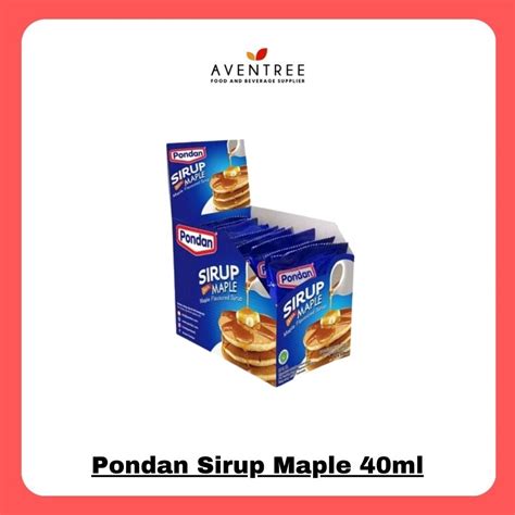 Jual Pondan Sirup Maple 40ml Shopee Indonesia