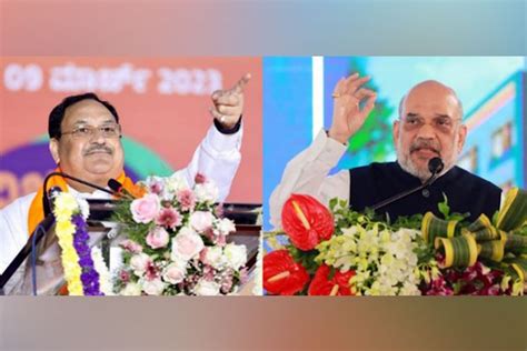 Bjp Steps Up Karnataka Campaign Nadda Holds Roadshow Shah Meets State