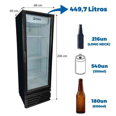 Refrigerador Vertical Vrs Litros Imbera Preto V Em Promo O