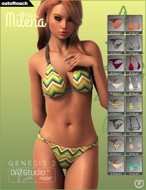 Milenas Bikini For Genesis 2 Female S Daz 3d