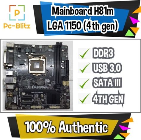 Motherboard 4th Gen Compatible Lga 1150 Ddr3 Gaming Motherboard Surplus