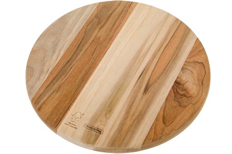 Tramontina Churrasco Tabla De Cortar Redonda Madera De Teca 26cm