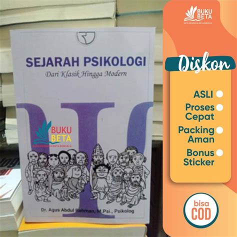 Jual Sejarah Psikologi Dari Klasik Hingga Modern Agus Abdul Rahman Di