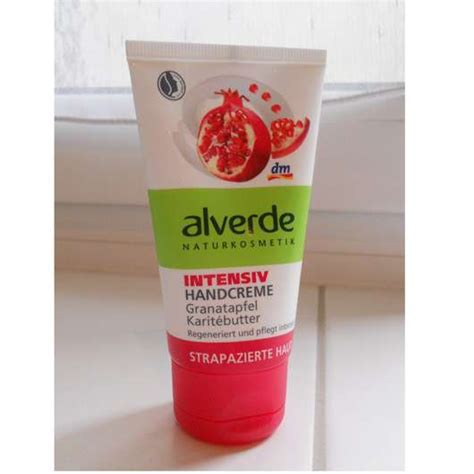 Test Handpflege Alverde Intensiv Handcreme Granatapfel Karit Butter