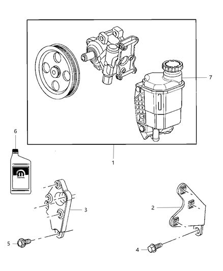 Power Steering Pump And Reservoir 2013 Ram 5500