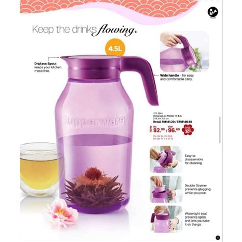 Tupperware Universal Jar Pitcher L Shopee Malaysia