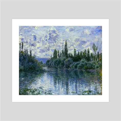 Arm Of The Seine Near Vetheuil Claude Monet Vintage Modern Art An