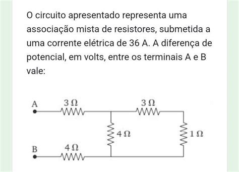 O Circuito Apresentado Representa Uma Associação Mista De Resistores