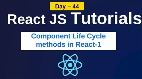 Component Life Cycle Methods In React Component Life Cycle In React