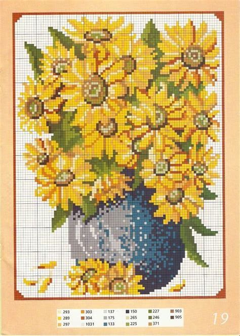 Gallery ru Фото 118 kanaviçe yeditepe Cross stitch sunflower