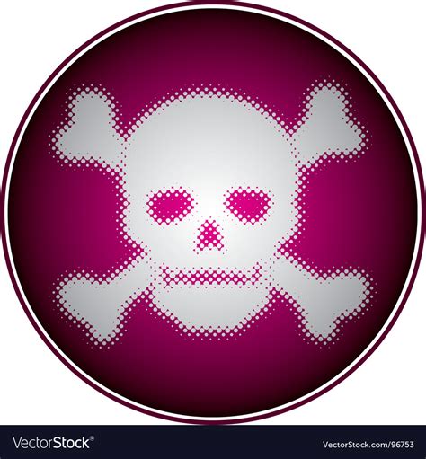 Halftone Skull Royalty Free Vector Image Vectorstock