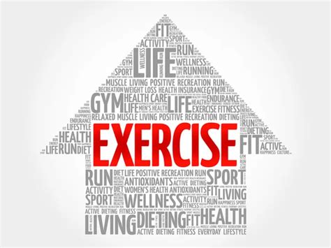 Exercise Cross Word Cloud Collage Stock Vector By ©dizanna 250628540