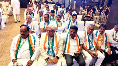 Bengaluru Karnataka Congress Leaders During The Congress Legislature