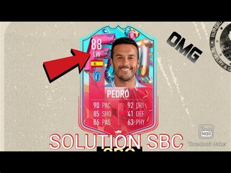 Fifa Solution Sbc Pedro Fut Birthday Youtube