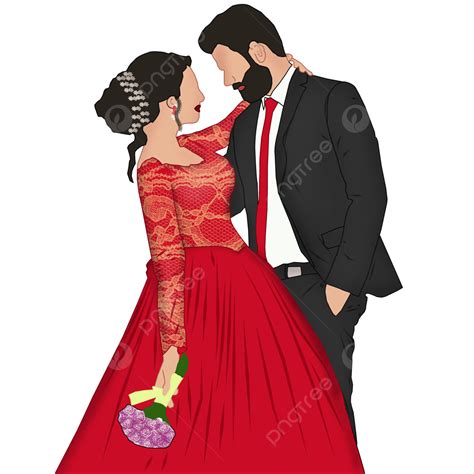 Reception Couple Party Wear Wedding Couples Reception Couples Png