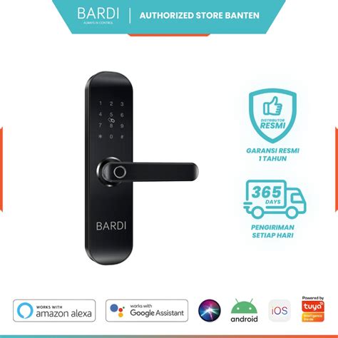 Jual Bardi Smart Home Door Lock Handle Rfid Fingerprint Waterproof