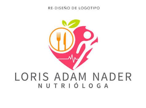 Re Diseño de Logotipo Nutrióloga Loris Adam Nader Lilián Féres