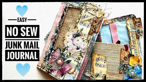 Easy No Sew Junk Mail Journal Youtube