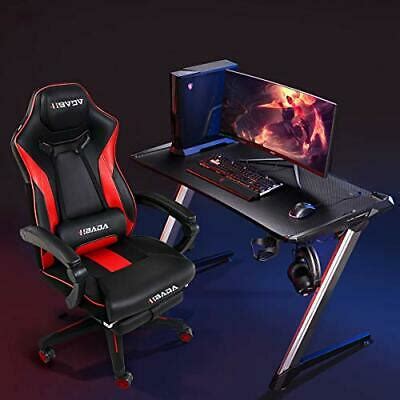 Gaming Chair Ergonomic PC Gaming Chair Racing Style Computer Chair Red ...