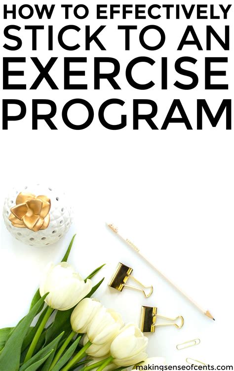 How to Stick with an Exercise Program - Making Sense Of Cents