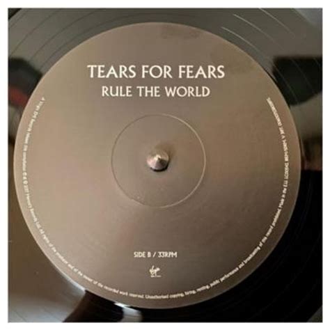 Tears For Fears Rule The World The Greatest Hits 2lp