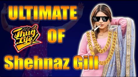 Shehnaz Gill Ultimate Thug Life Bigg Boss Shehnaz Gill Cute