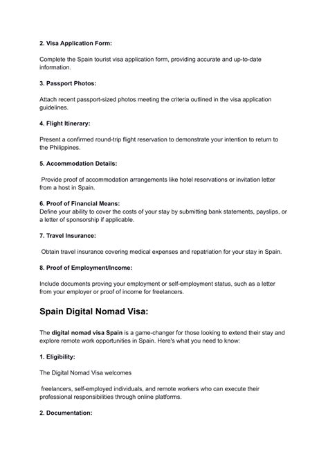 Ppt Spain Visa Guide Tourist Digital Nomad Visas For Filipinos