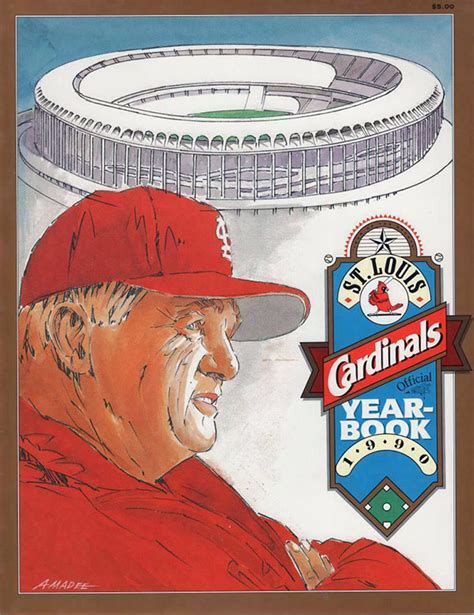 MLB Yearbook St Louis Cardinals 1990 SportsPaper Info