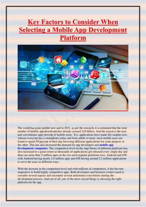 PPT Key Factors To Consider When Selecting A Mobile App Development