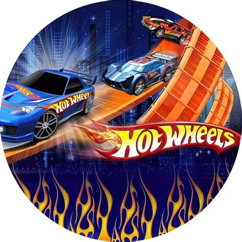 Painel Redondo Sublimado Hot Wheels Elo7 Produtos Especiais