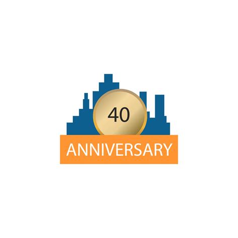 40 Years anniversary celebration vector template design illustration ...