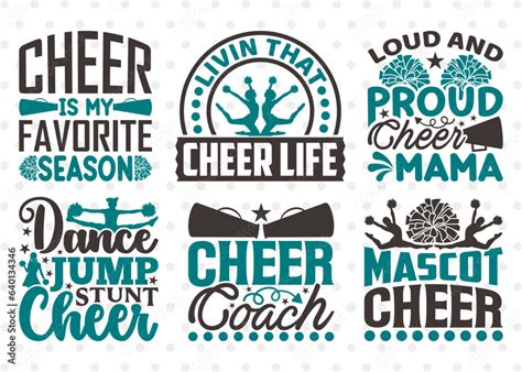 Cheer SVG Bundle, Cheerleading Svg, Cheer Svg, Cheer Life Svg, Cheer ...