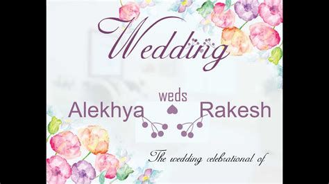 Alekhya Weds Rakesh YouTube