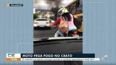 Cetv Edi O Juazeiro Do Norte Moto Pega Fogo No Crato Enquanto