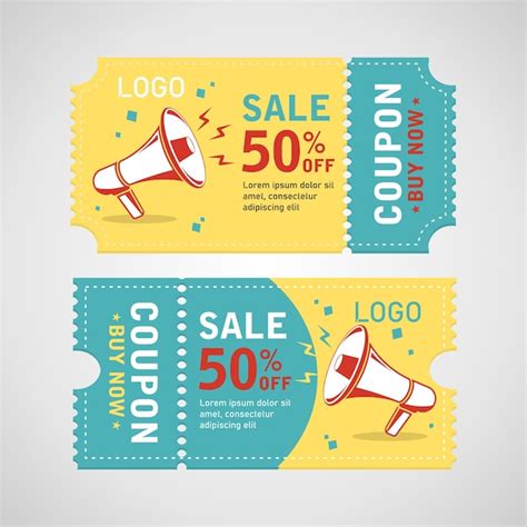 Premium Vector Set Of Coupon Promotion Sale