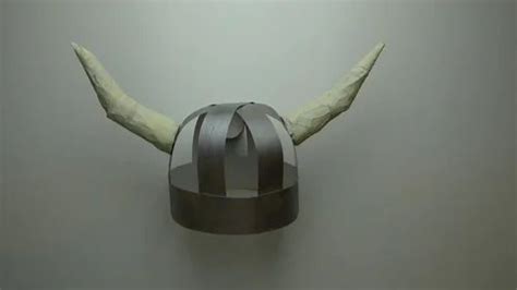 Golden Iron Viking Party Helmet with Horns- Viking Costume Hat, For Decoration, Size: Medium at ...