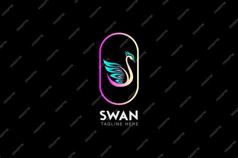 Premium Vector Minimalist Swan Logo Design Template